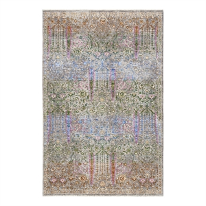 Nourison Quaint Harmony 5'3&quot x 7'6&quot Blue Multicolor Bohemian Indoor Rug