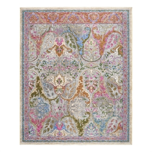 Nourison Quaint Harmony 7'10&quot x 9'10&quot Pink Multicolor Bohemian Indoor Rug