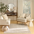 Nourison Washable Charm 5' x 7' Beige Ivory Modern Indoor Rug