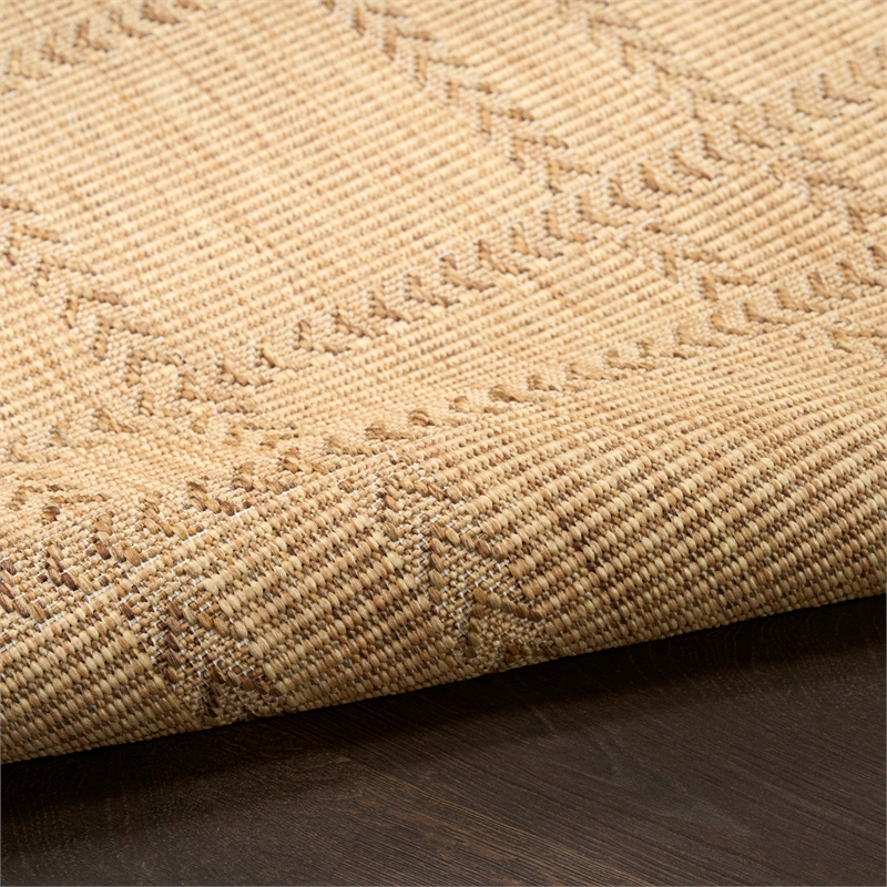 Nourison Horizon Indoor/Outdoor 4' x 6' Natural Modern Rug