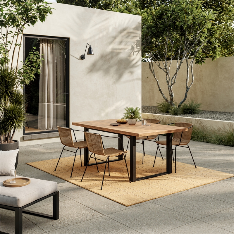 Nourison Horizon Indoor/Outdoor 4' x 6' Natural Modern Rug