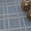 Nourison Horizon Indoor/Outdoor 5' x 7' Navy Modern Rug