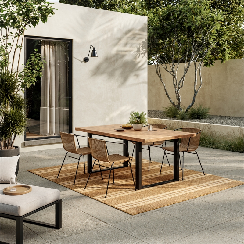 Nourison Horizon Indoor/Outdoor 6' x 9' Natural Modern Rug