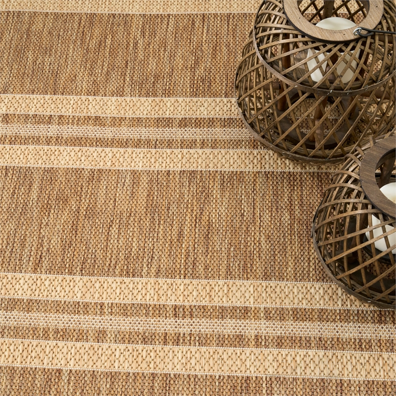 Nourison Horizon Indoor/Outdoor 6' x 9' Natural Modern Rug