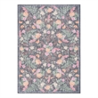 Nourison Botanical Washables 4' x 6' Charcoal Multicolor Farmhouse Indoor Rug