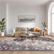 Nourison Botanical Washables 8' x 10' Charcoal Multicolor Area Rug