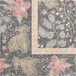 Nourison Botanical Washables 4' x 6' Charcoal Multicolor Farmhouse Indoor Rug
