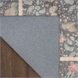 Nourison Botanical Washables 4' x 6' Charcoal Multicolor Farmhouse Indoor Rug