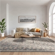 Nourison Botanical Washables 8' x 10' Charcoal Multicolor Area Rug
