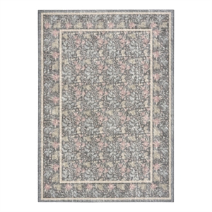 Nourison Botanical Washables 8' x 10' Charcoal Multicolor Area Rug