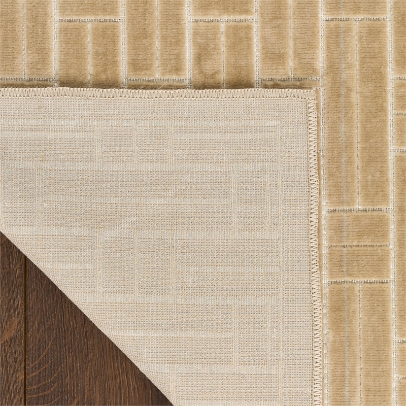 Nourison Washable Charm 2' x 3' Beige Ivory Modern Indoor Rug