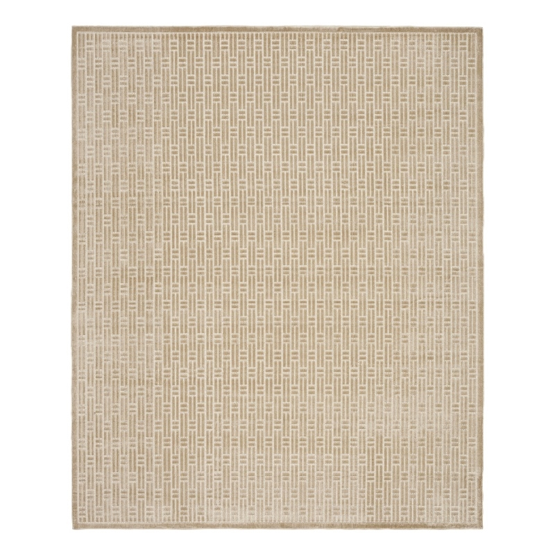 Nourison Washable Charm 9' x 12' Beige Ivory Modern Indoor Rug