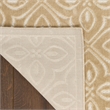 Nourison Washable Charm 2' x 3' Beige Ivory Contemporary Indoor Rug