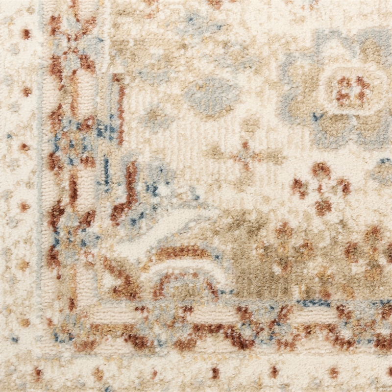 Nourison Pardis 4' x 6' Ivory Rust Vintage Indoor Rug