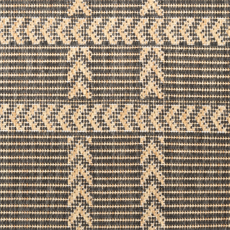 Nourison Horizon Indoor/Outdoor 4' x 6' Charcoal Modern Rug