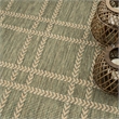 Nourison Horizon Indoor/Outdoor 6' x 9' Green Modern Rug
