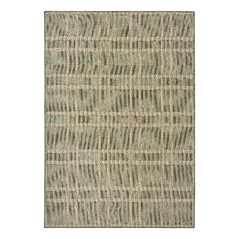 Nourison Horizon Indoor/Outdoor 6' x 9' Green Modern Rug