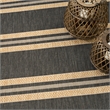 Nourison Horizon Indoor/Outdoor 4' x 6' Charcoal Modern Rug