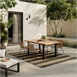 Nourison Horizon Indoor/Outdoor 5' x 7' Charcoal Modern Rug