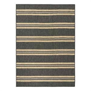Nourison Horizon Indoor/Outdoor 5' x 7' Charcoal Modern Rug