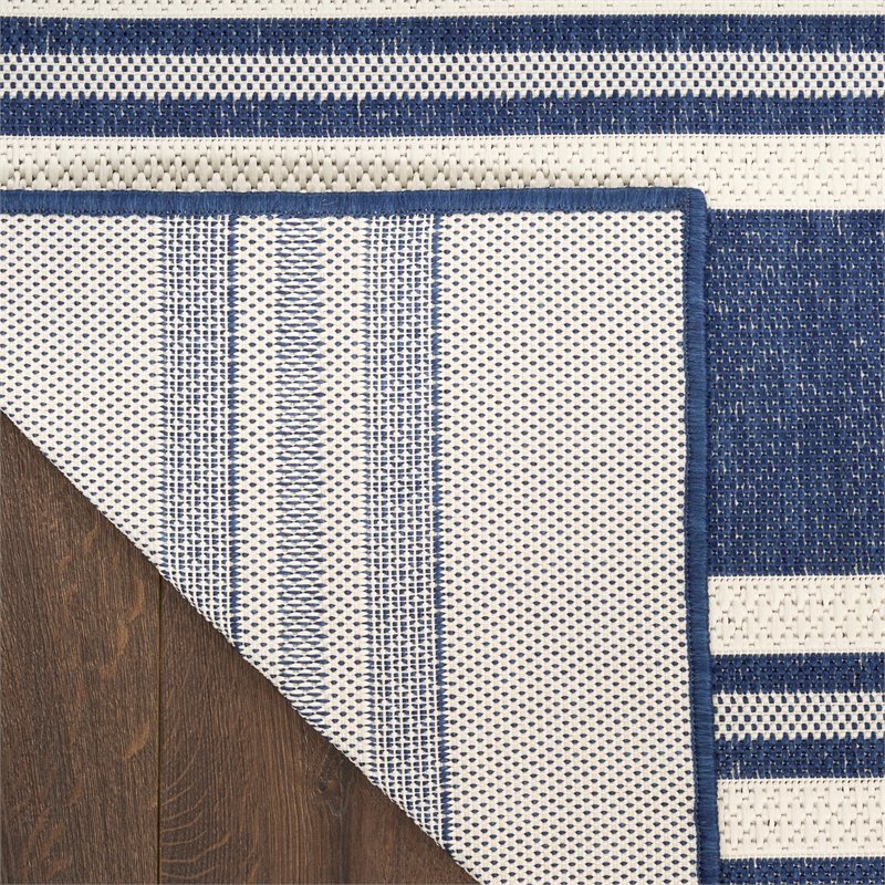 Nourison Horizon Indoor/Outdoor 5' x 7' Navy Modern Rug