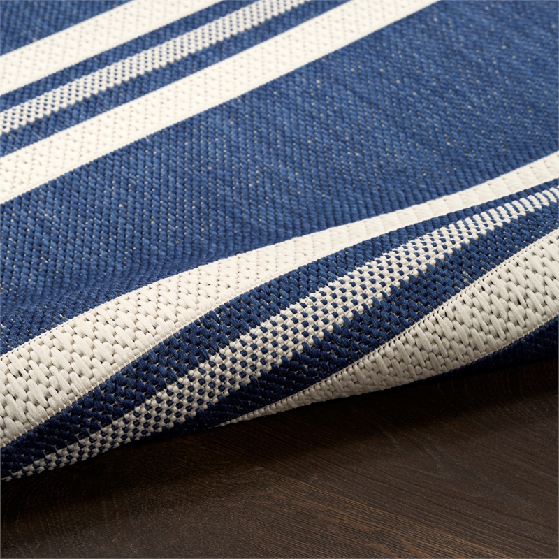 Nourison Horizon Indoor/Outdoor 5' x 7' Navy Modern Rug