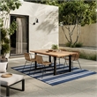 Nourison Horizon Indoor/Outdoor 6' x 9' Navy Modern Rug