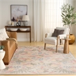 Nourison Botanical Washables 4' x 6' Beige Multicolor Farmhouse Indoor Rug