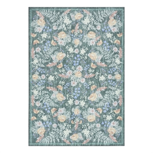 Nourison Botanical Washables 7'6&quot x 9'10&quot Green Multicolor Farmhouse Indoor Rug
