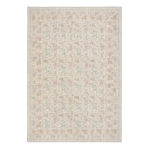 Nourison Botanical Washables 5' x 7' Beige Multicolor Farmhouse Indoor Rug