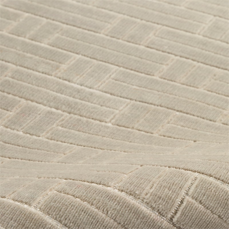 Nourison Washable Charm 2' x 3' Silver Ivory Modern Indoor Rug