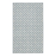 Nourison Washable Charm 2' x 3' Blue Ivory Contemporary Indoor Rug