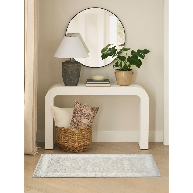 Nourison Dekor 2' x 4' Ivory Vintage Indoor Rug