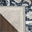 Nourison Dekor 2' x 4' Slate/Ivory Vintage Indoor Rug