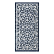 Nourison Dekor 2' x 4' Slate/Ivory Vintage Indoor Rug