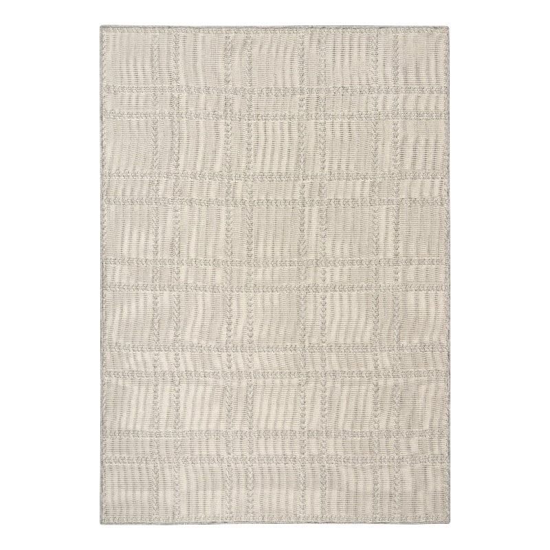 Nourison Horizon Indoor/Outdoor 4' x 6' Grey Modern Rug