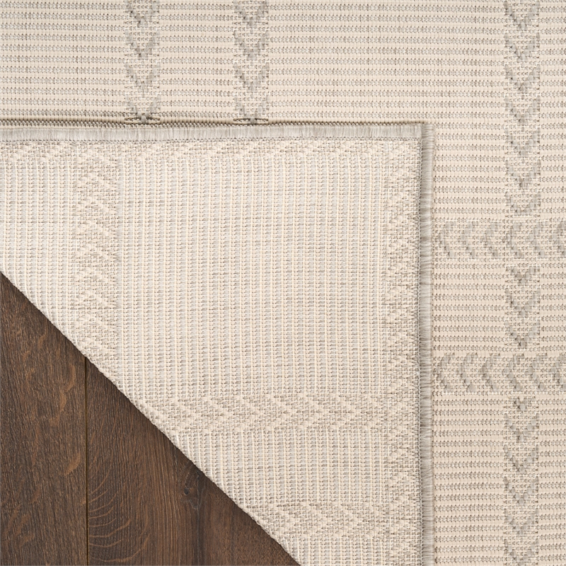 Nourison Horizon Indoor/Outdoor 5' x 7' Grey Modern Rug