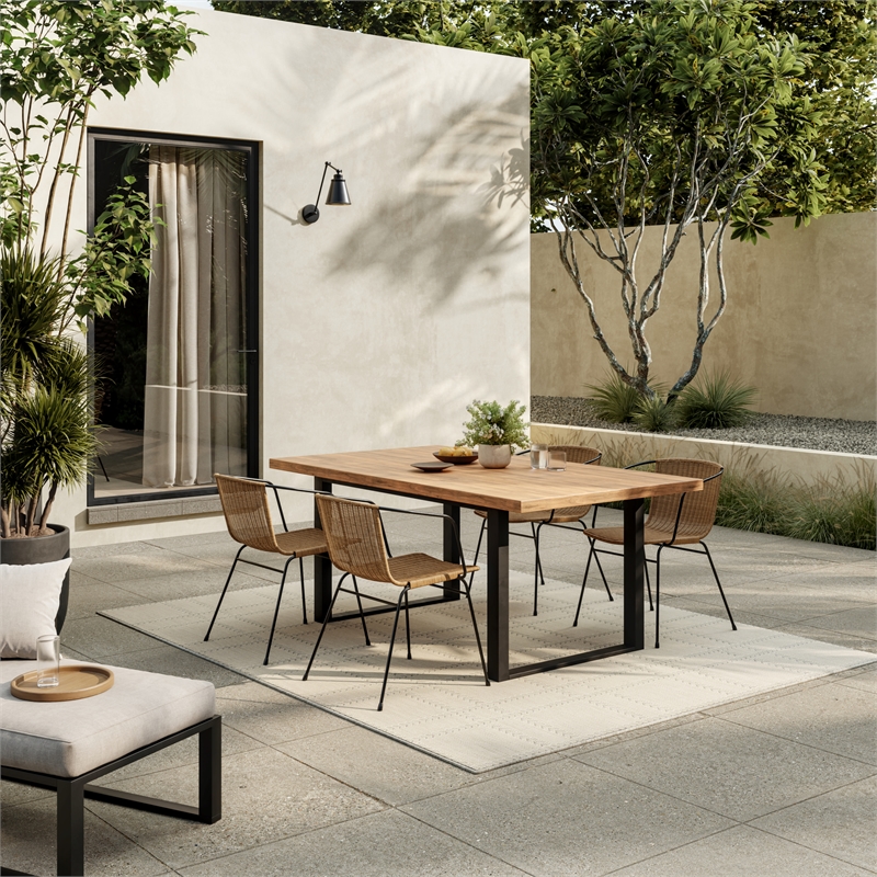 Nourison Horizon Indoor/Outdoor 5' x 7' Grey Modern Rug
