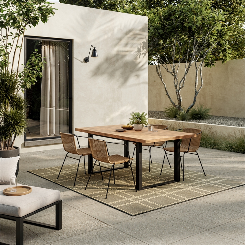 Nourison Horizon Indoor/Outdoor 5' x 7' Charcoal Modern Rug