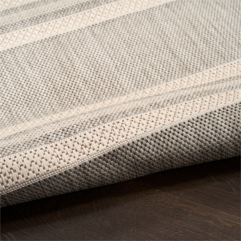 Nourison Horizon Indoor/Outdoor 4' x 6' Grey Modern Rug