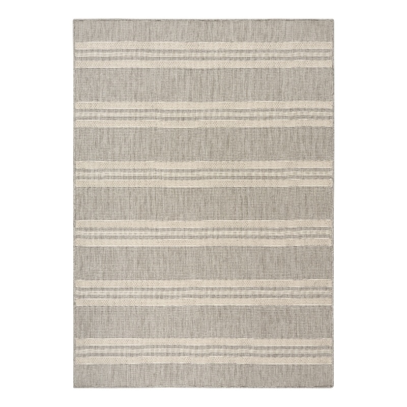 Nourison Horizon Indoor/Outdoor 5' x 7' Grey Modern Rug