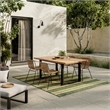 Nourison Horizon Indoor/Outdoor 4' x 6' Green Modern Rug