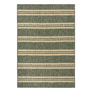 Nourison Horizon Indoor/Outdoor 4' x 6' Green Modern Rug