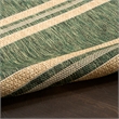 Nourison Horizon Indoor/Outdoor 5' x 7' Green Modern Rug