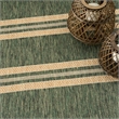 Nourison Horizon Indoor/Outdoor 5' x 7' Green Modern Rug