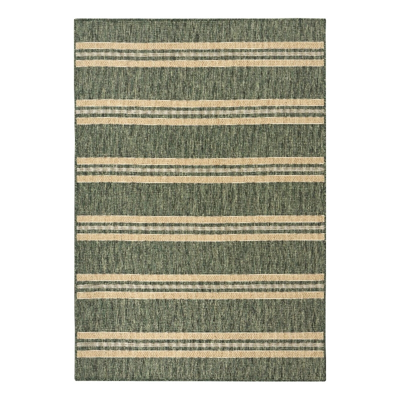 Nourison Horizon Indoor/Outdoor 5' x 7' Green Modern Rug