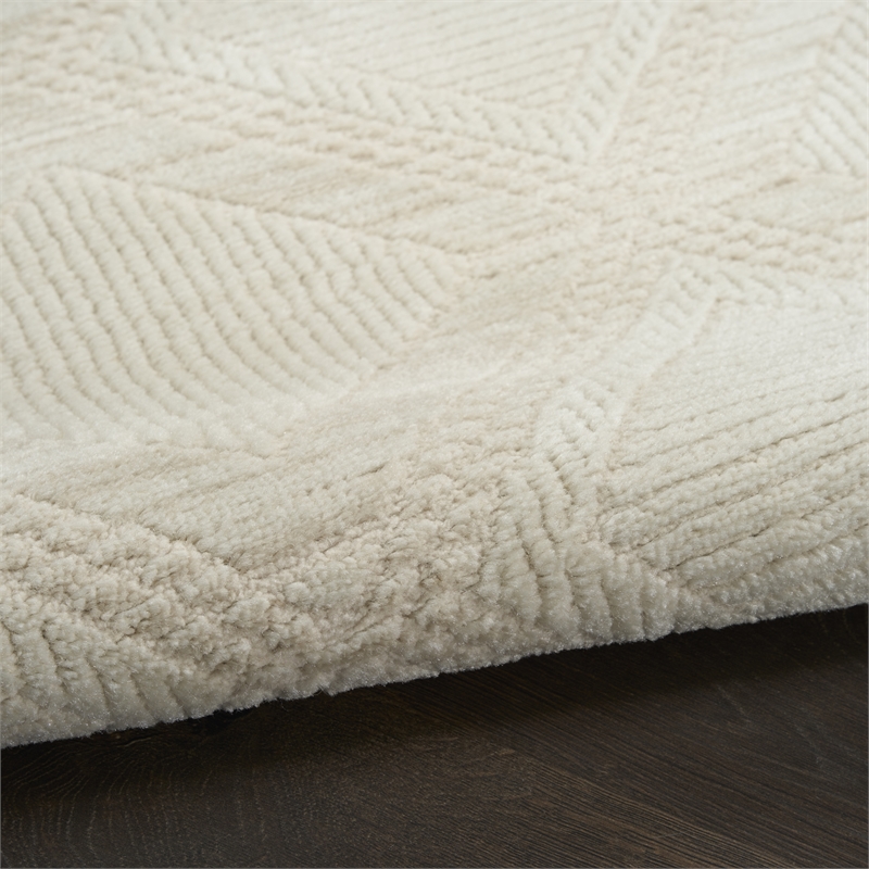Nourison Serenity Home 10' x 14' Ivory Modern Indoor Rug