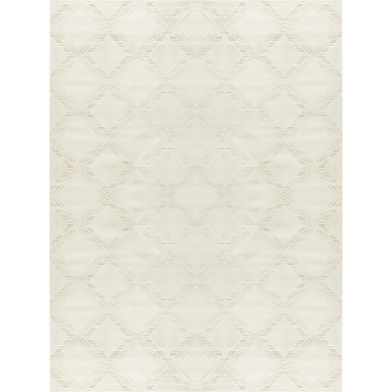 Nourison Serenity Home 10' x 14' Ivory Modern Indoor Rug