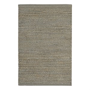 Nourison Natural Jute 3' x 5' Sage Farmhouse Indoor Rug