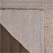 Nourison Natural Jute 3' x 5' Grey Farmhouse Indoor Rug